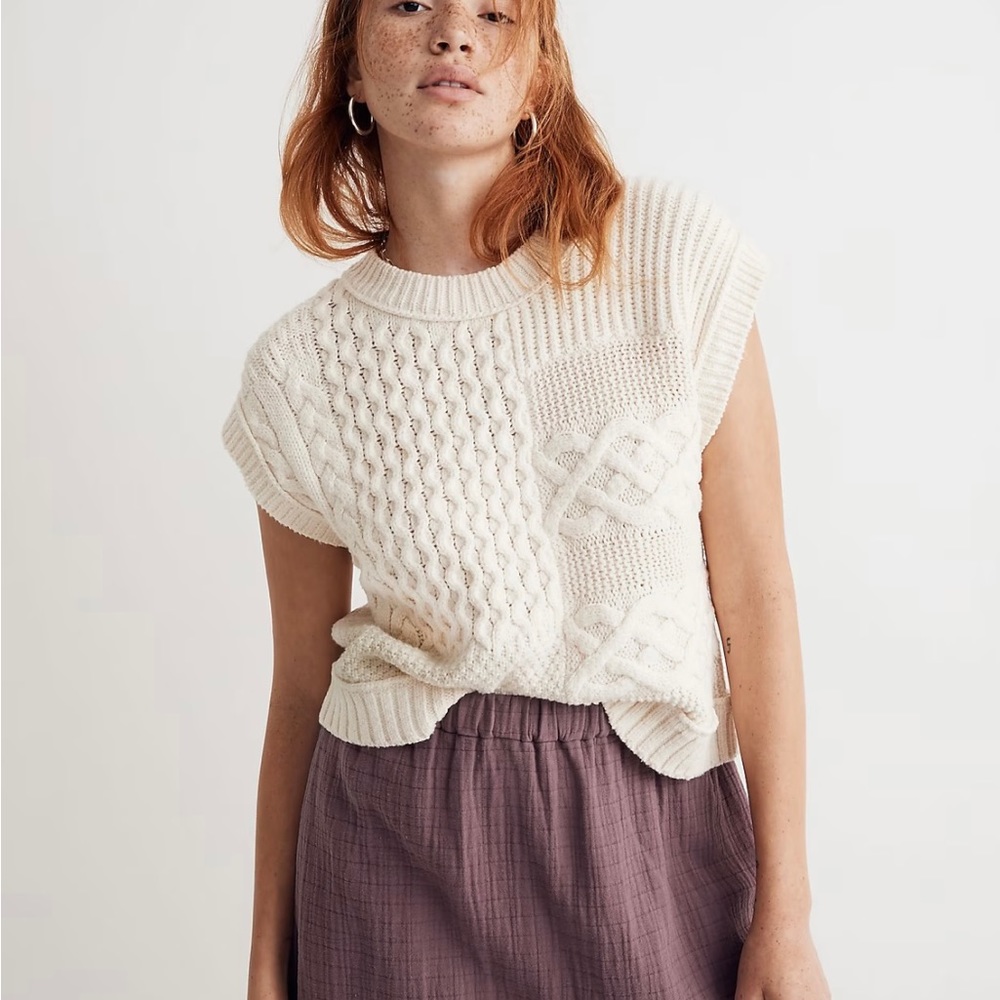 Madewell Patchwork Sweater Vest